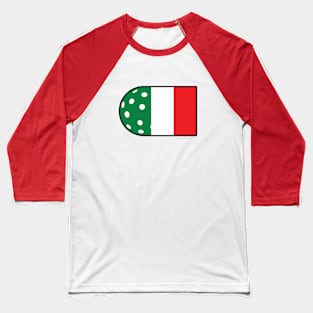 Pickleball Italian Flag Baseball T-Shirt